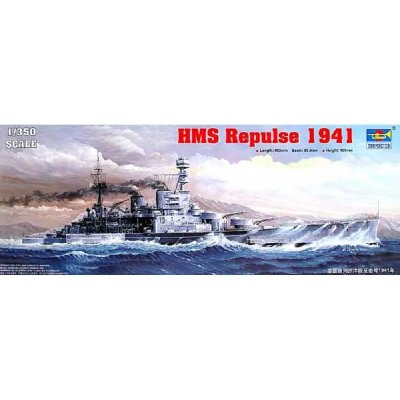 TRUMPETER Maquette bateau  HMS REPULSE 1941- 1/350 - Maquette de batea