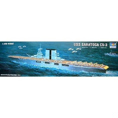 TRUMPETER Maquette bateau  USS SARATOGA CV-3- 1/350 - Maquette de bate