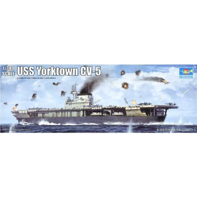 TRUMPETER Maquette bateau  USS Yorktown CV-5- 1/700 - Maquette de bate