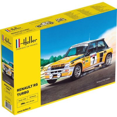 HELLER Maquette  Renault R5 Turbo 1/24- 1/24 - Maquette de voiture