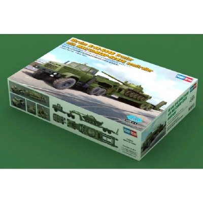 HOBBY BOSS Maquette  KraZ-6446 Tracteur avec ChMZAP-5247G- 1/35 - Maqu