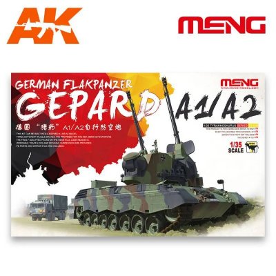 MENG Maquette  Model German Flakpanzer Gepard A1 / A2- 1/35 - Maquette