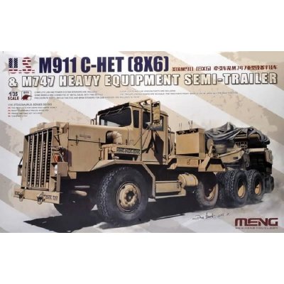 MENG Maquette  Model Semi-remorque am&eacute;ricaine M911 C-HET & M747- 1/35