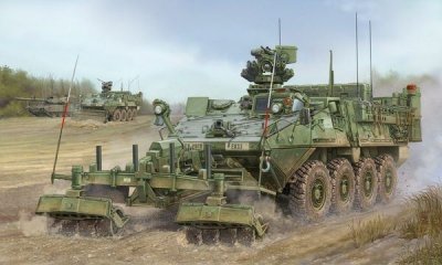 Maquette Trumpeter M1132 STRYKER ENGINEER SQUAD- 1/35 - Maquette mili