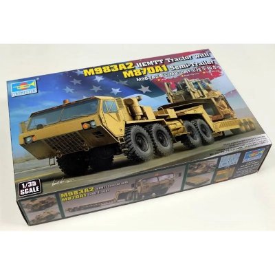 TRUMPETER Maquette  M983A2 HEMTT avec semi-remorque M870A1- 1/35 - Maq
