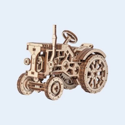 Maquette Wooden City Tracteur- - Maquette de voiture