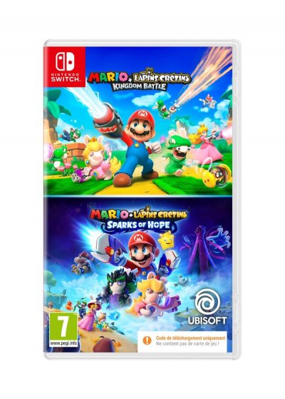 Mario + Lapins Cr&eacute;tins Kingdom Battle / Mario + Lapins Cr&eacute;tins Sparks of Hope (CIB) (SWITCH)