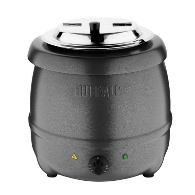 BUFFALO Marmite &agrave; Soupe Gris Graphite - 10 Litres -  - - Inox10 x375mm