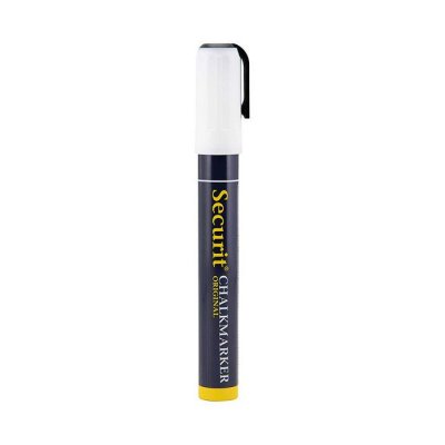 SECURIT Marqueur craie effa&ccedil;able pour ardoise  6 mm - Blanc