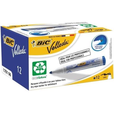 BIC Marqueur Effa&ccedil;able Sec Velleda Encrcol.:bleu Trait L:5 Mm