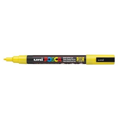 POSCA Marqueur gouache  pointe fine ogive jaune