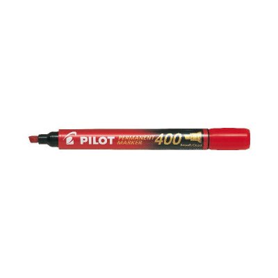 PILOT Marqueur permanent  Market 400 - pointe biseaut&eacute;e large - rouge
