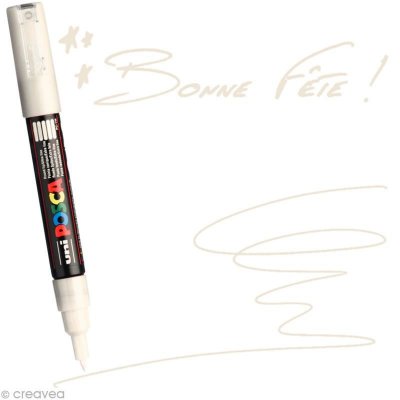 POSCA Marqueur  pointe conique trait extra-fin Ivoire