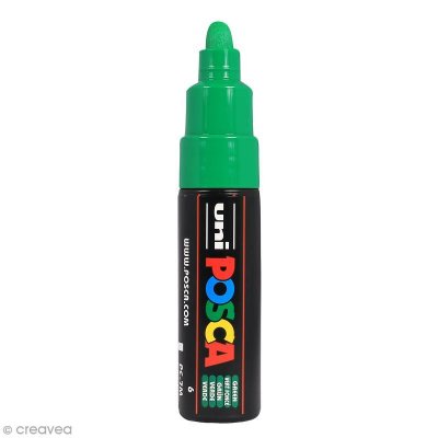 UNI BALL Marqueur Posca pointe conique trait large Vert fonc&eacute