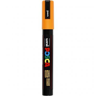 UNI BALL Marqueur Posca pointe conique trait moyen Orange fonc&eacute