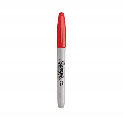 SHARPIE Marqueur  pointe fine ogive rouge - Rouge