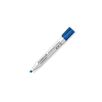 STAEDTLER Marqueur  Lumocolor 351B - pointe biseaut&eacute;e - effa&ccedil;able bleu