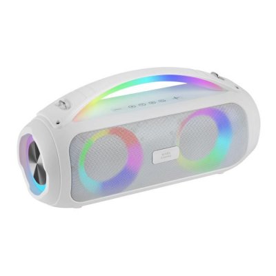 MARS GAMING  Enceintes nomade Bluetooth MS-Pulse RGB (Blanc)