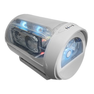 MARS GAMING  MC-CYLONW Mini Tower Blanc