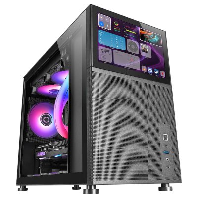 MARS GAMING  MC-LCD Mini Tower Noir - Neuf