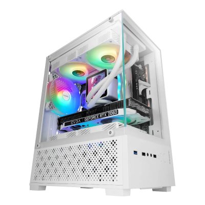 MARS GAMING  MC-SE2W Mini Tower Blanc - Neuf
