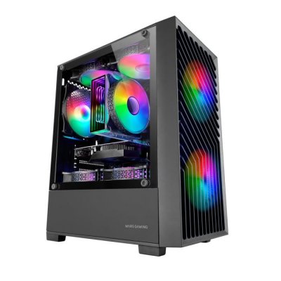 MARS GAMING  MC-VORTEX Mini Tower Noir - Neuf