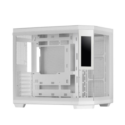 MARS GAMING  MC3TCORELCDW unit&eacute; centrale Midi Tower Blanc - Neuf