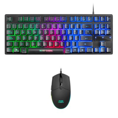 MARS GAMING  mcptkl 3200 dpi usb rgb es noir