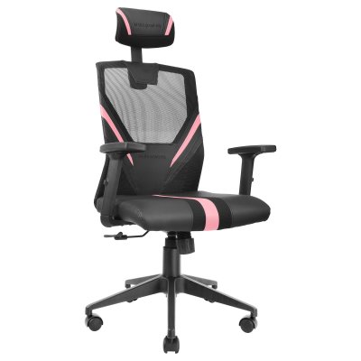 MARS GAMING  MGC-ERGO Si&egrave;ge de jeu universel Si&egrave;ge rembourr&eacute; Rose, Noir