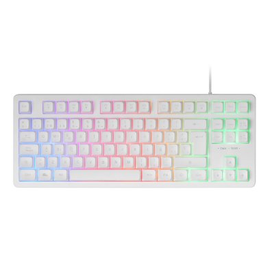 MARS GAMING  MK023 TKL H-Mech Clavier de jeu FRGB Blanc (FR)