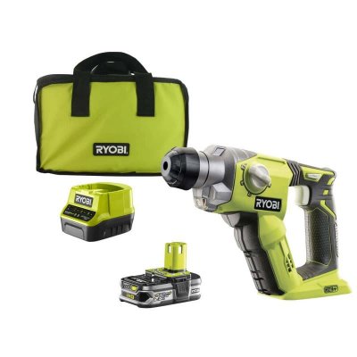 RYOBI Marteau Perforateur SDS-Plus 18V One + - 1,3 J - 1 bat Li-Ion 2,5 Ah