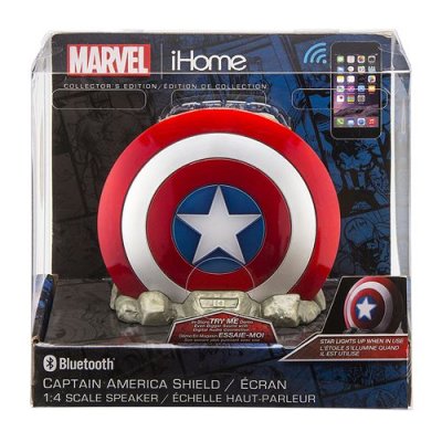EKIDS Marvel Comics haut-parleur Bluetooth bouclier de Captain America 21 cm