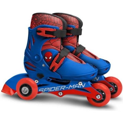 STAMP Marvel patins &agrave; roues align&eacute;es Spider-Man gar&ccedil;ons bleu / rouge