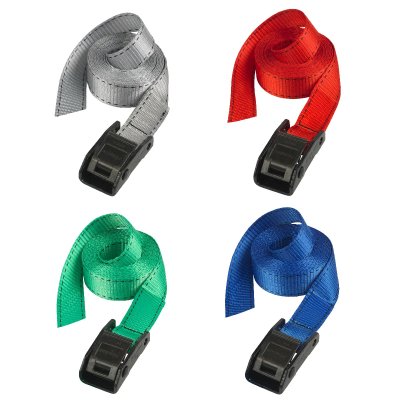 MASTER LOCK  3110EURDAT Lot de 2 Sangles pour Valise Grises de 250 cm