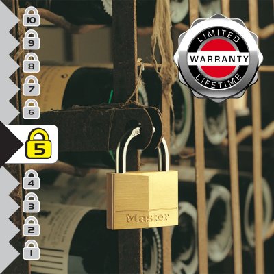 MASTER LOCK  - Cadenas laiton 40 mm