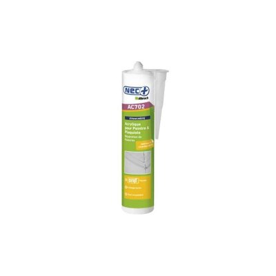 NEC+ ILLBRUCK Mastic acrylique ma&ccedil;onnerie ac702 nec+ blanc 310ml AC702