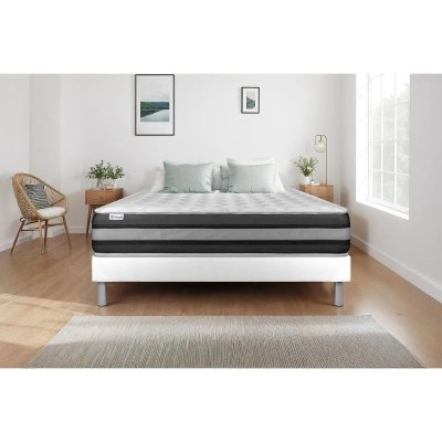 VITALIT Matelas 140x190 - Ressorts M&eacute;moire de forme - Ferme