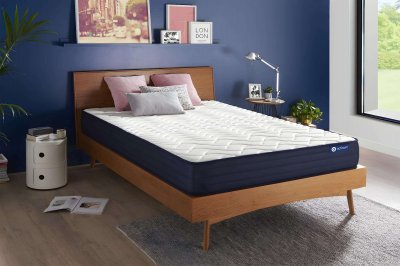ACTISOM Matelas 140x200 Ressorts ensach&eacute;s et M&eacute;moire de forme 5zones de confort