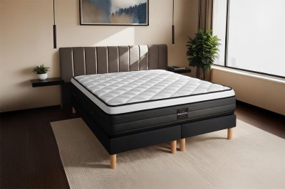 PRESTIGE LITERIE Matelas 160 x 200 cm suite - ressorts ensach&eacute;s - 26 cm - equilibr&eacute;