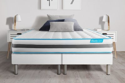 Matelas 160x200 Bodyzone - Ressorts ensach&eacute;s - 24 cm - Ferme