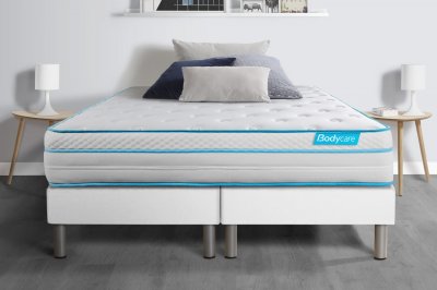 BODYCARE Matelas 160x200 Bodyzone+ - Ressorts ensach&eacute;s - 26 cm - Ferme