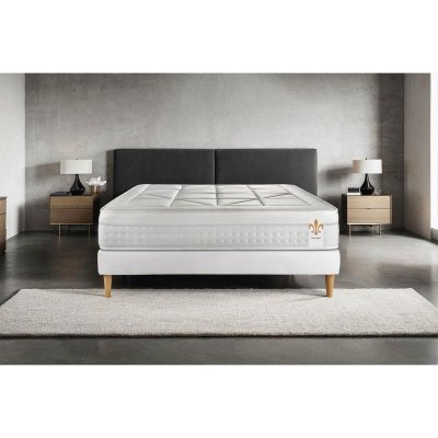 LITIER DELUXE Matelas 180x200 ressorts ensach&eacute;s et m&eacute;moire de forme Vingt-Huit