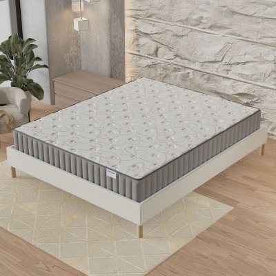 Matelas 180x200cm-epaisseur 22cm-mousse &agrave; m&eacute;moire de forme et mousse haute densit&eacute;