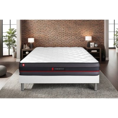SOMNESS Matelas 200x200 Regen - Mousse &agrave; m&eacute;moire - 24 cm - Ferme