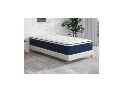 VENTE UNIQUE Matelas 90 x 190 cm ressorts ensach&eacute;s et surmatelas int&eacute;gr&eacute; &eacute;p.24cm - ALTIER de DREAMEA