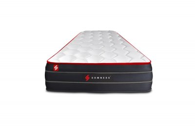 SOMNESS Matelas 90x190 Boost - Ressorts ensach&eacute;s - 26 cm - Equilibr&eacute;