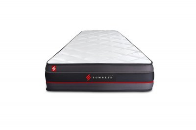 SOMNESS Matelas 90x200 Regen - Mousse &agrave; m&eacute;moire - 24 cm - Ferme