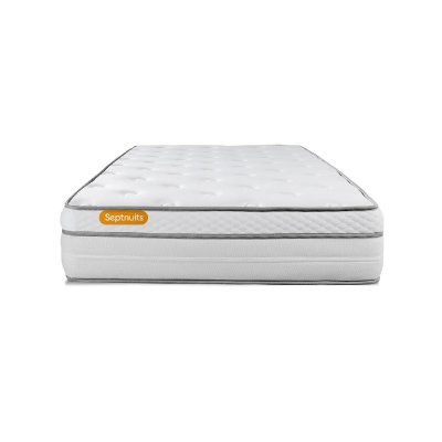 SEPTNUITS Matelas 90x200 Ressorts et m&eacute;moire de forme - Equilibr&eacute;