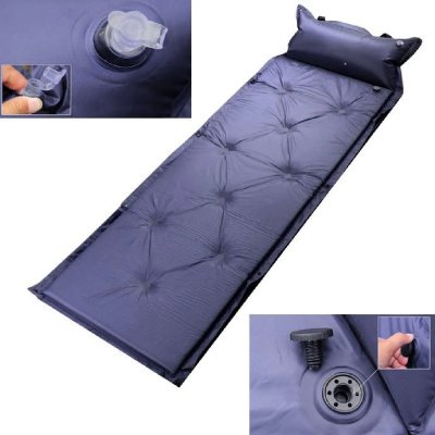 YONIS Matelas auto gonflable randonn&eacute;e camping lit de camp Violet