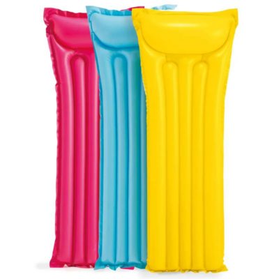 INTEX Matelas de plage gonflable bleu - 183x69 cm